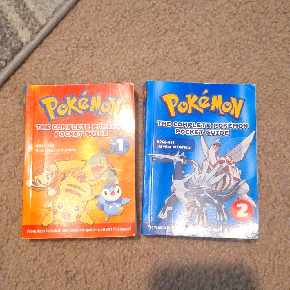Pokémon pocket guide books 1&2